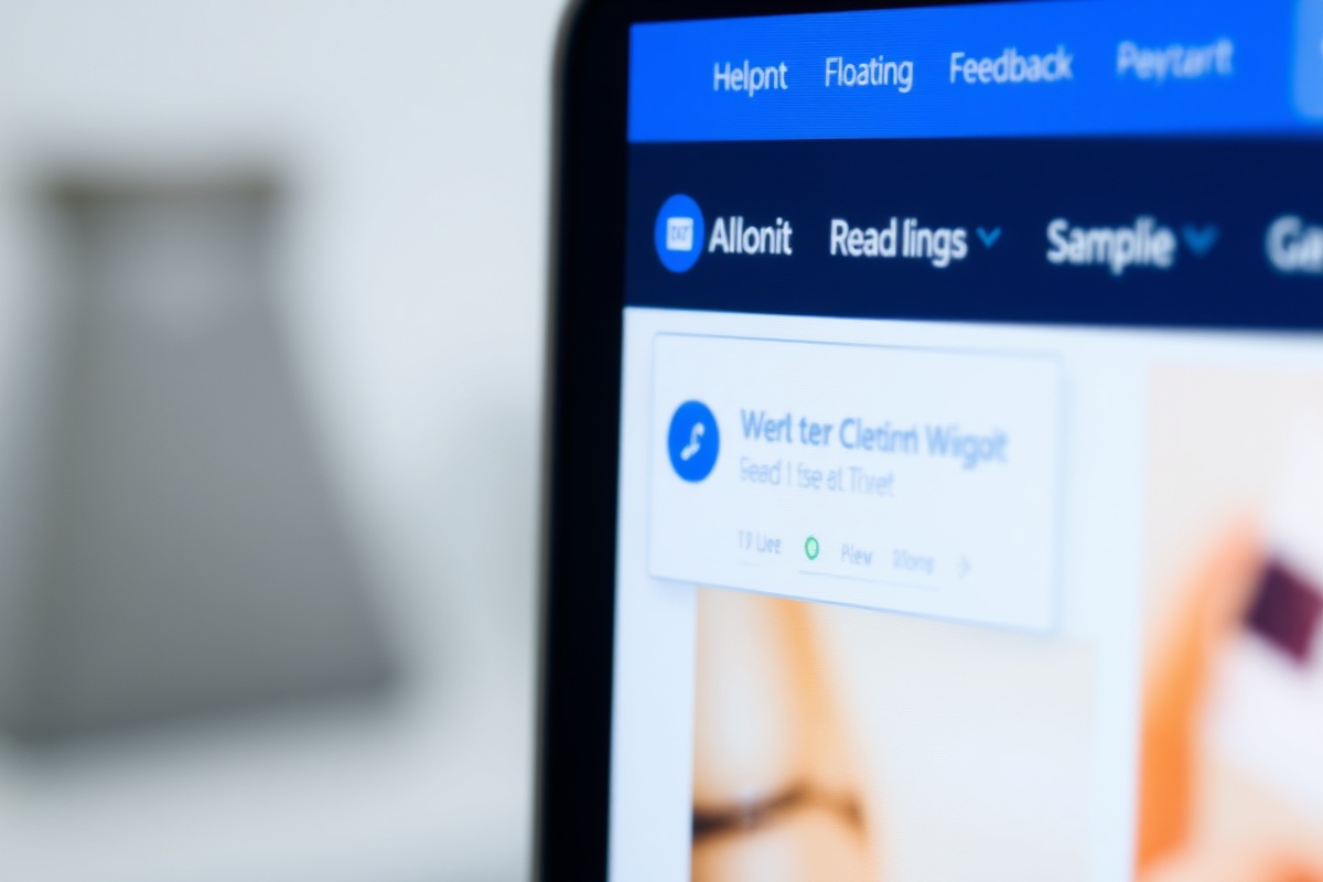Интерфейс виджета FeedbackFlow на десктопе и мобильном устройстве